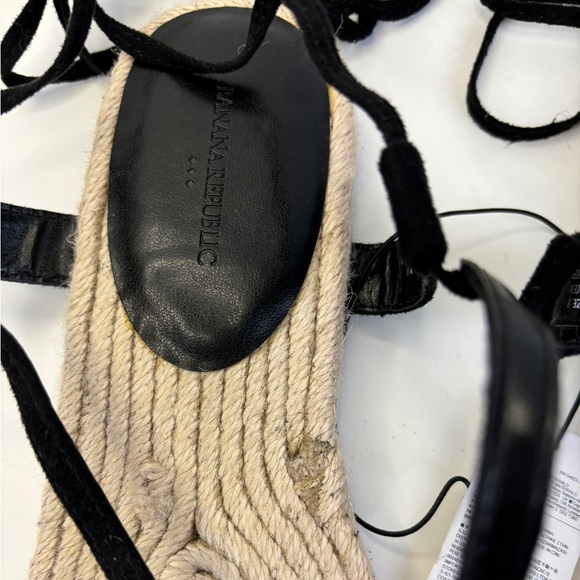 Banana Republic Women’s Leather Espadrille Gladiator Sandals size 8 - Picture 4 of 8